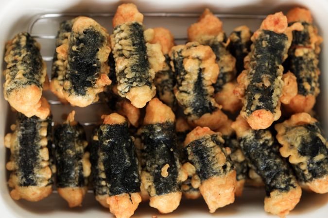 Kimmari, Korean Fried Snack Tempura Made from Seaweed