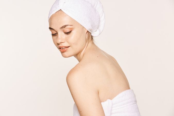 female with radiant body after cosmetic procedure