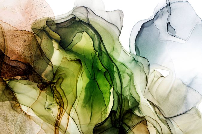 Alcohol ink colors, translucent