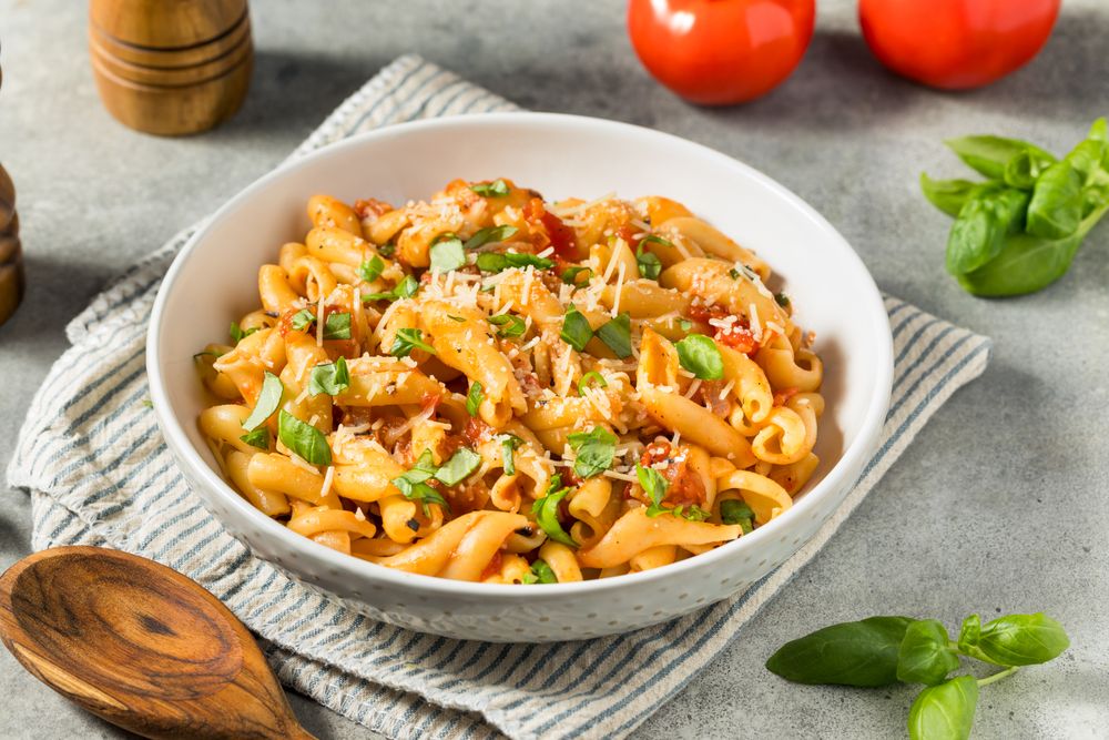 Homemade Italian Casarecce Pasta
