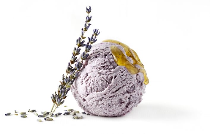 Honey lavender ice cream