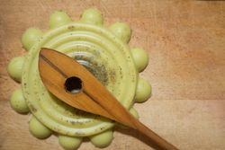 Top view of cannabis infused butter