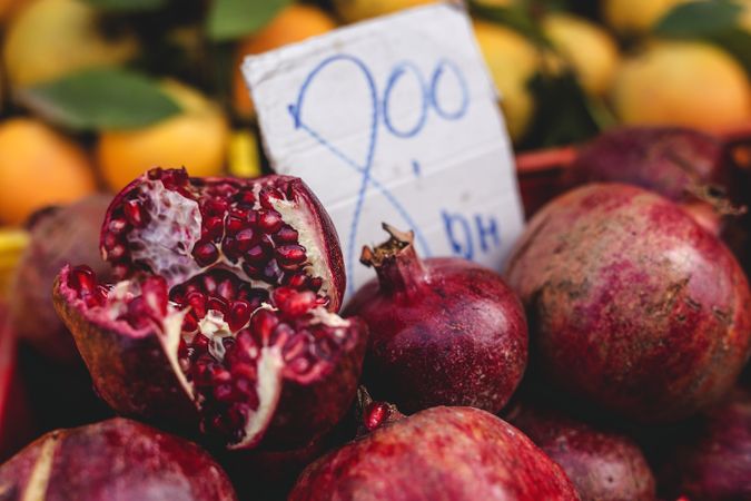 street market of assortment of fresh fruits and vegetables
