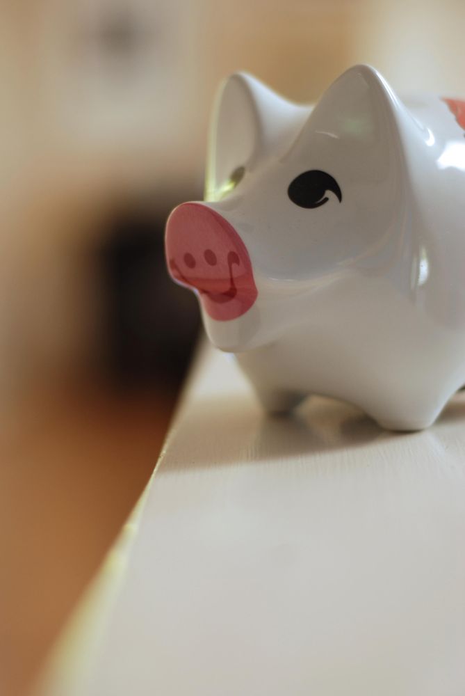 Ceramic pig figurine
