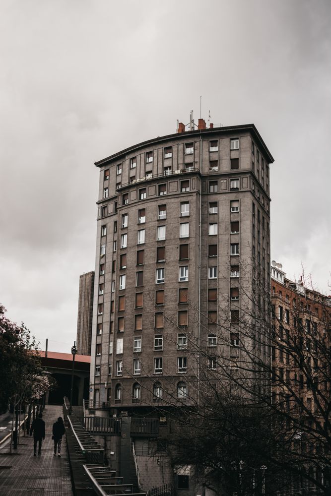 Cloudy sky over buildings