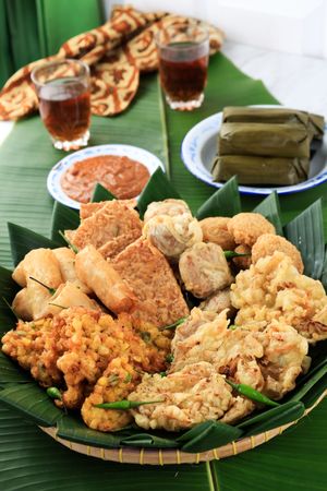 Various Gorengan Tampah Vegetable Fritter