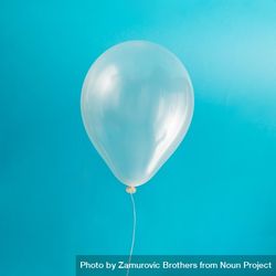 Clear balloon on blue background 5ajqW4