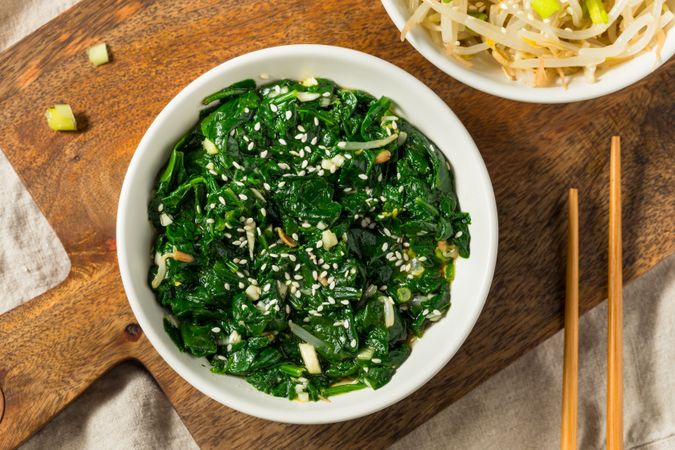 Homemade Korean Spinach Sigeumnchi Namul