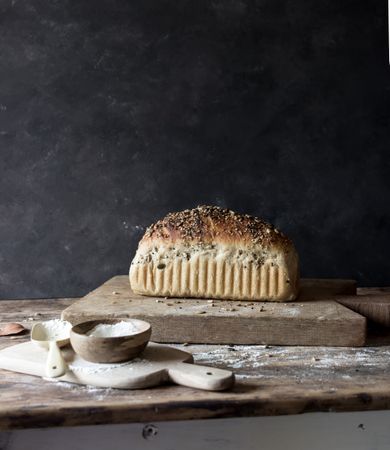 Fresh loaf of bread