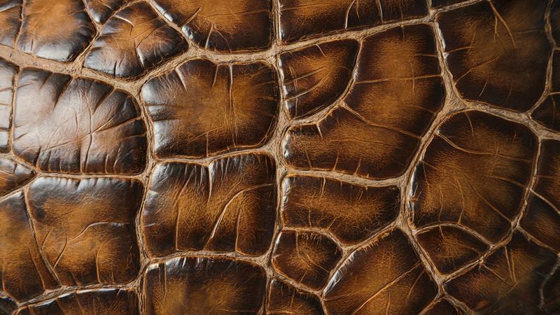 Aged Worn Leather Texture with Cracks