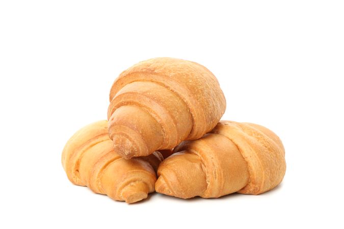 Pile of three croissants