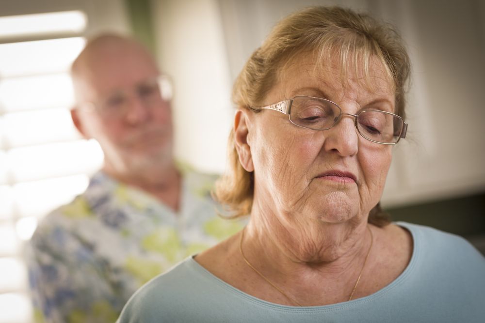 Adult Couple in Dispute or Consoling