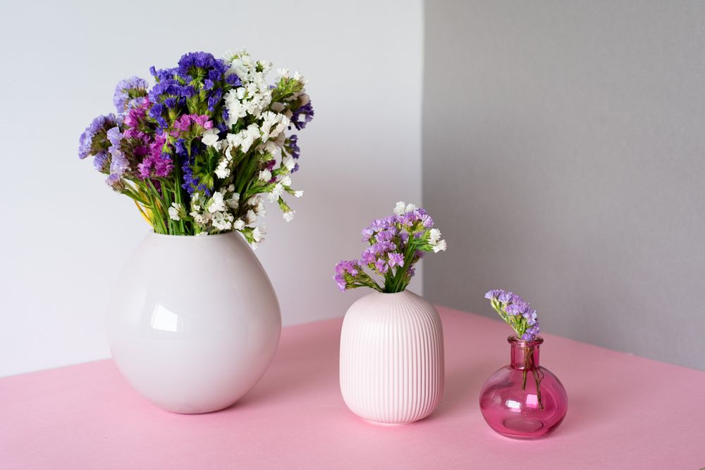 Multicolor sea lavender flowers bouquet