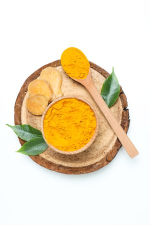 Fragrant seasoning - turmeric, one of the main ingredients in Indian curry