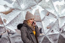 Young woman talking on the phone