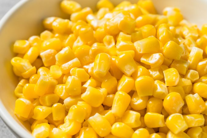 Healthy Yellow Boiled Corn Kernels