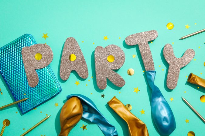 Concept of party and celebration, accessories for party