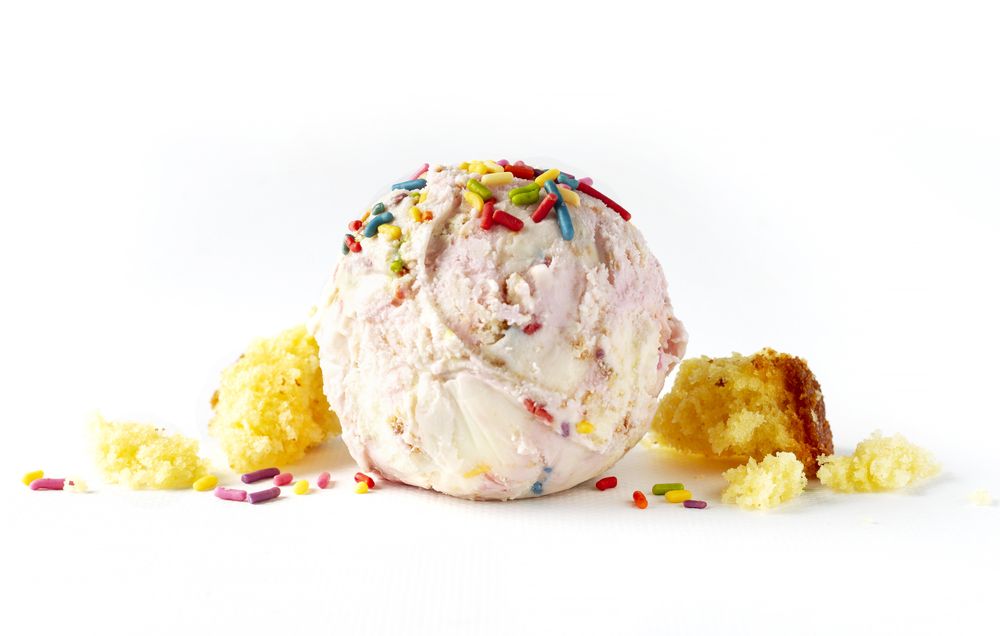 Birthday cake ice cream