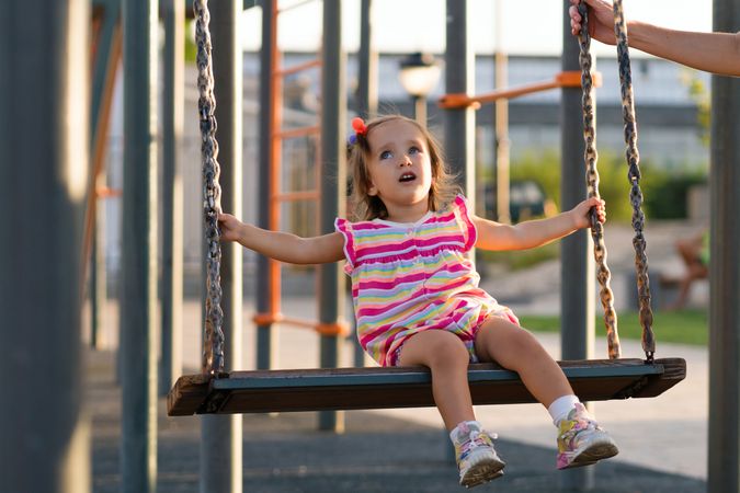 Toddler girl summer outdoors