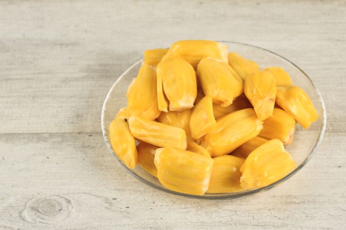 Jackfruit, Fresh Yellow Ripe Peeled Jack Fruit Nangka Slices