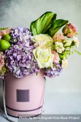 Fresh pastel summer floral gift with roses 0gXyRX