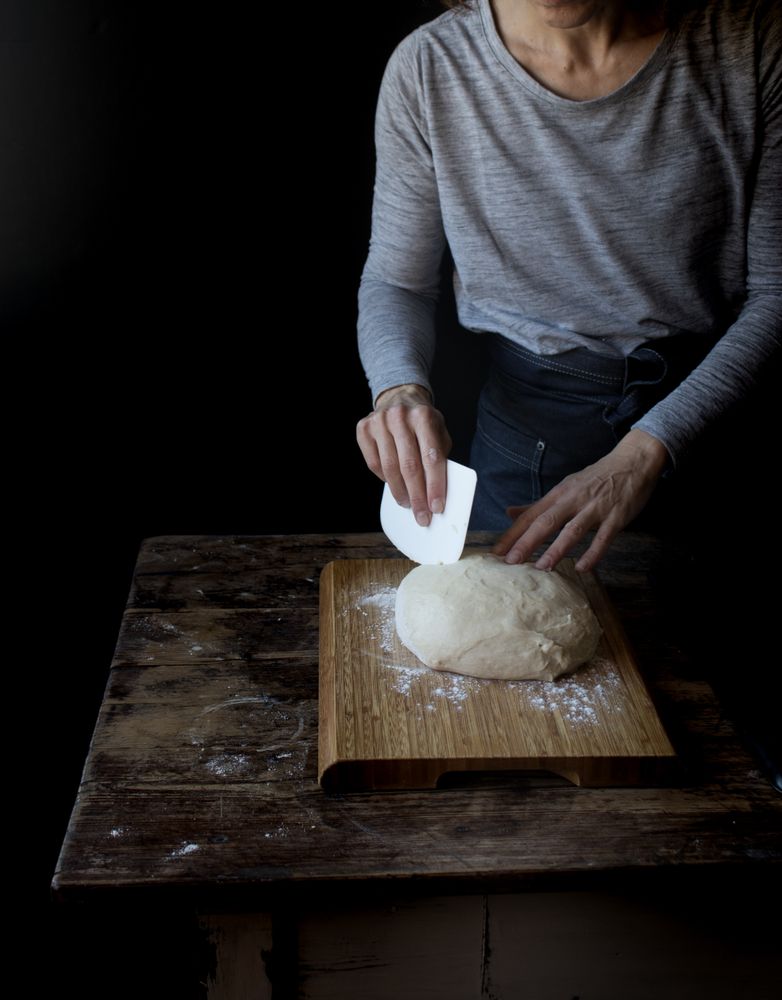 Baker with dough