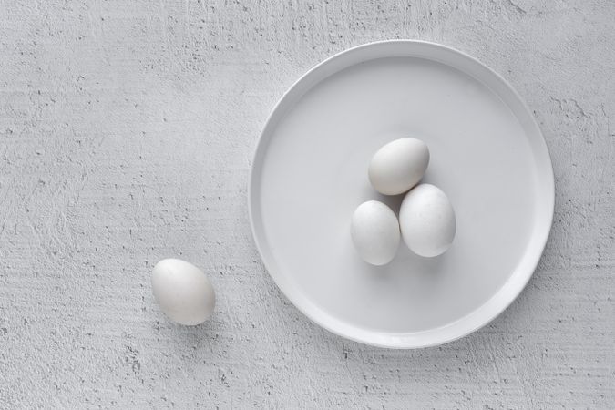 eggs on wooden table