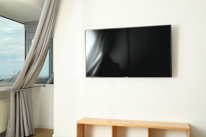 Concept of interior, room with modern TV