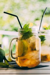 Mojito in mason jar