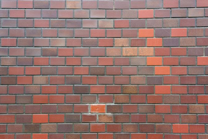 Detail of red brick wall texture background