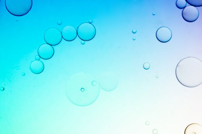 Abstract Macro Photography gradient of oil and water, Science abstract tech background