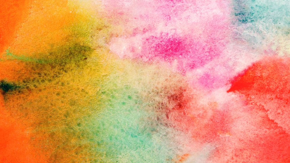 Abstract vibrant grunge watercolor background