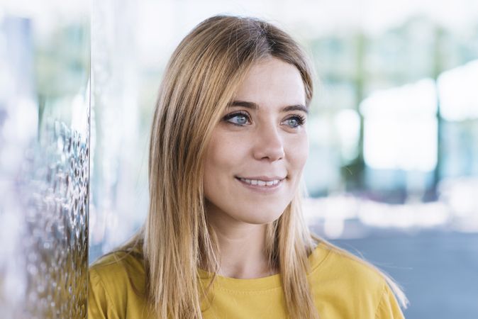 Young woman smiling