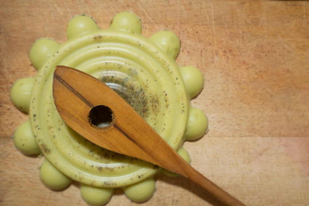 Top view of cannabis infused butter