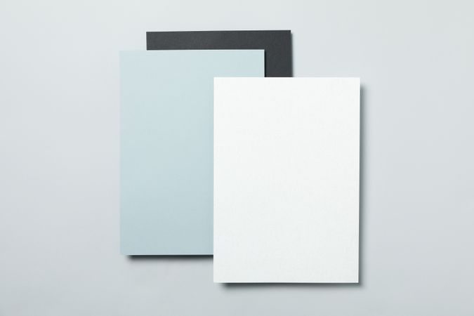 Mockup business brand template on light gray background, space for text
