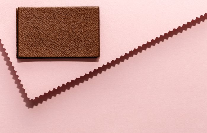 Natural leather labels for price or advertising