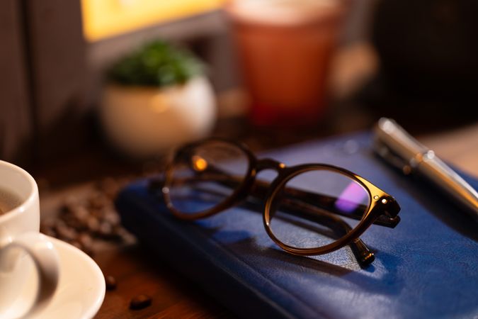 Cozy Workspace with Coffee