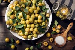 Yellow plum mirabelle
