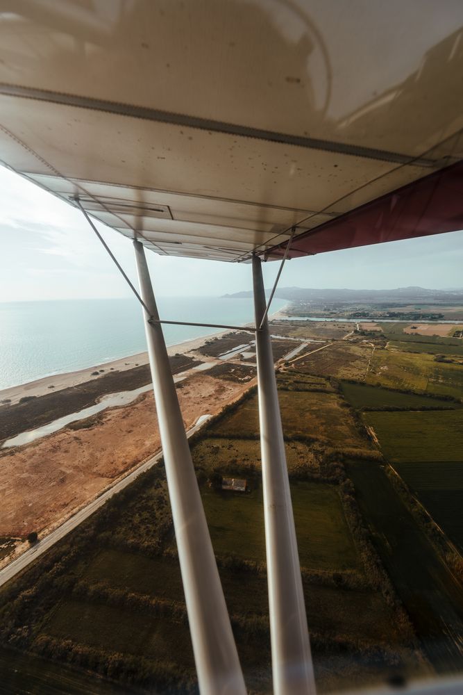 Aerial view from a small plane
