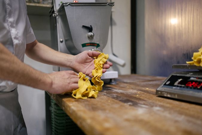 Freshly made pasta