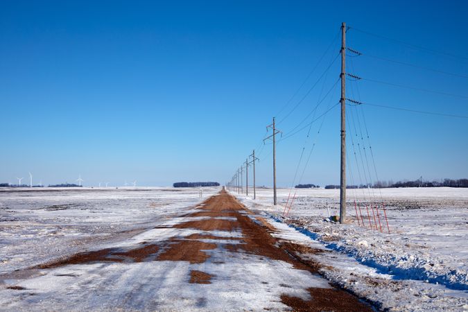 A country lane near Windom, Minnesota