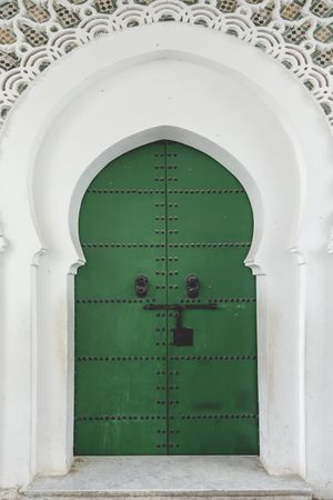 Green door in Tangier
