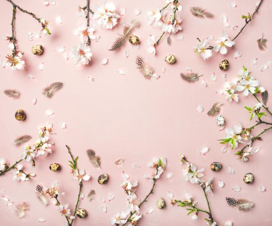 Pretty pink Easter background or wallpaper