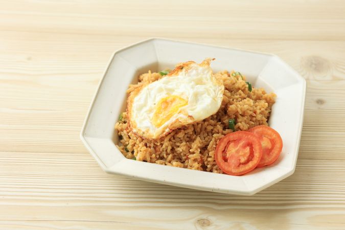 Fried Rice with Garlic, Shallots, and Soy Sauce.