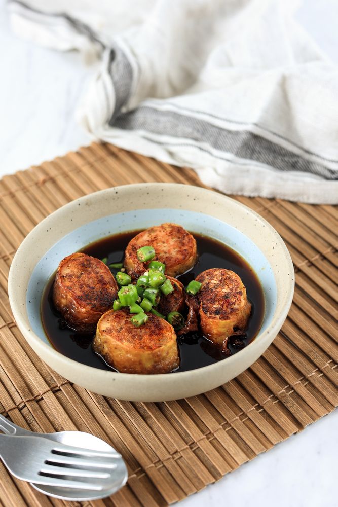Go Hyong or Ngo Hyong, Chinese Food Made from Minced Chicken with Flour Wrap