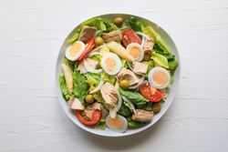 Delicious colorful summer salad