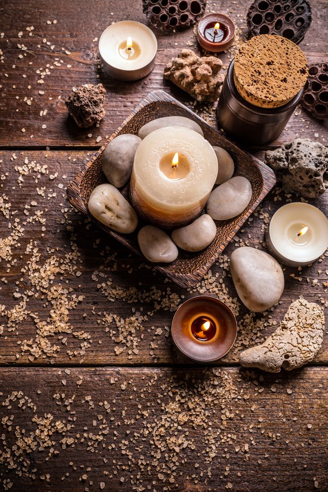 Tranquil spa relaxation setting