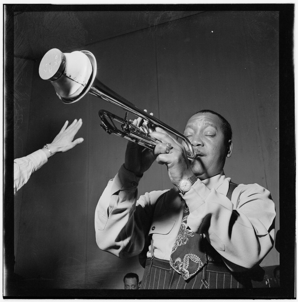 New York City, New York, USA - Mar 1947: Portrait of Jonah Jones and Cab Calloway, Columbia studio