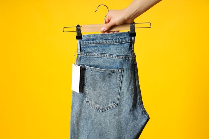 Concept of jeans, casual clothes concept, jeans as daily wear