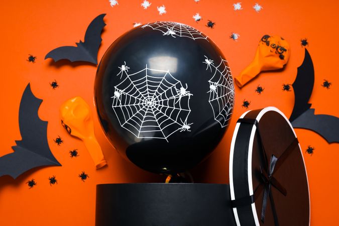 Concept of Halloween mood, Halloween vibes balloons